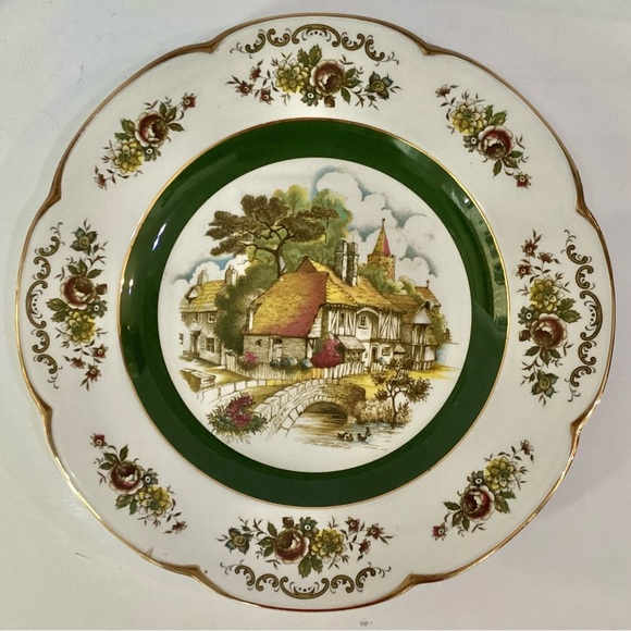 Wood & Sons Other - Ascot Service Plate by Wood and Sons England Rural Scene Alpine Ironstone 10.5"